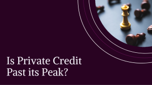 Special Report: Is Private Credit Past its Peak?